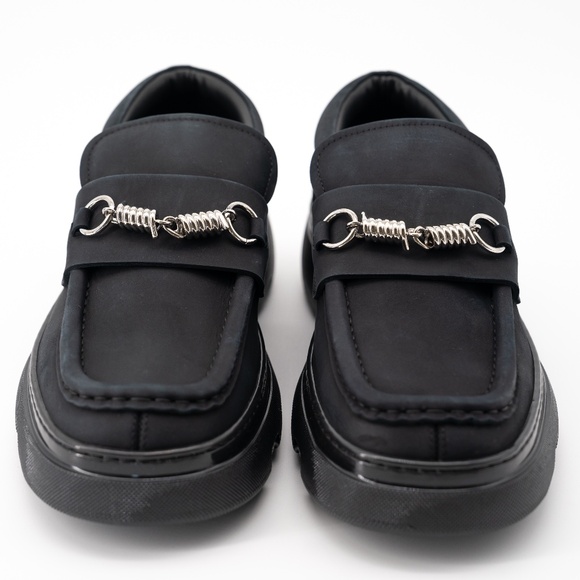 size 43.5 (10.5us) - Burberry Wire Creeper Black grey Clamp On main image 4